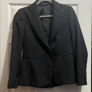 Theory Black Pinstripe Women's Blazer